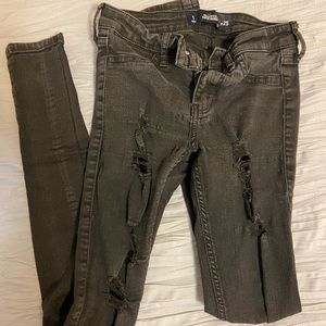 Ripped black Hollister jeans